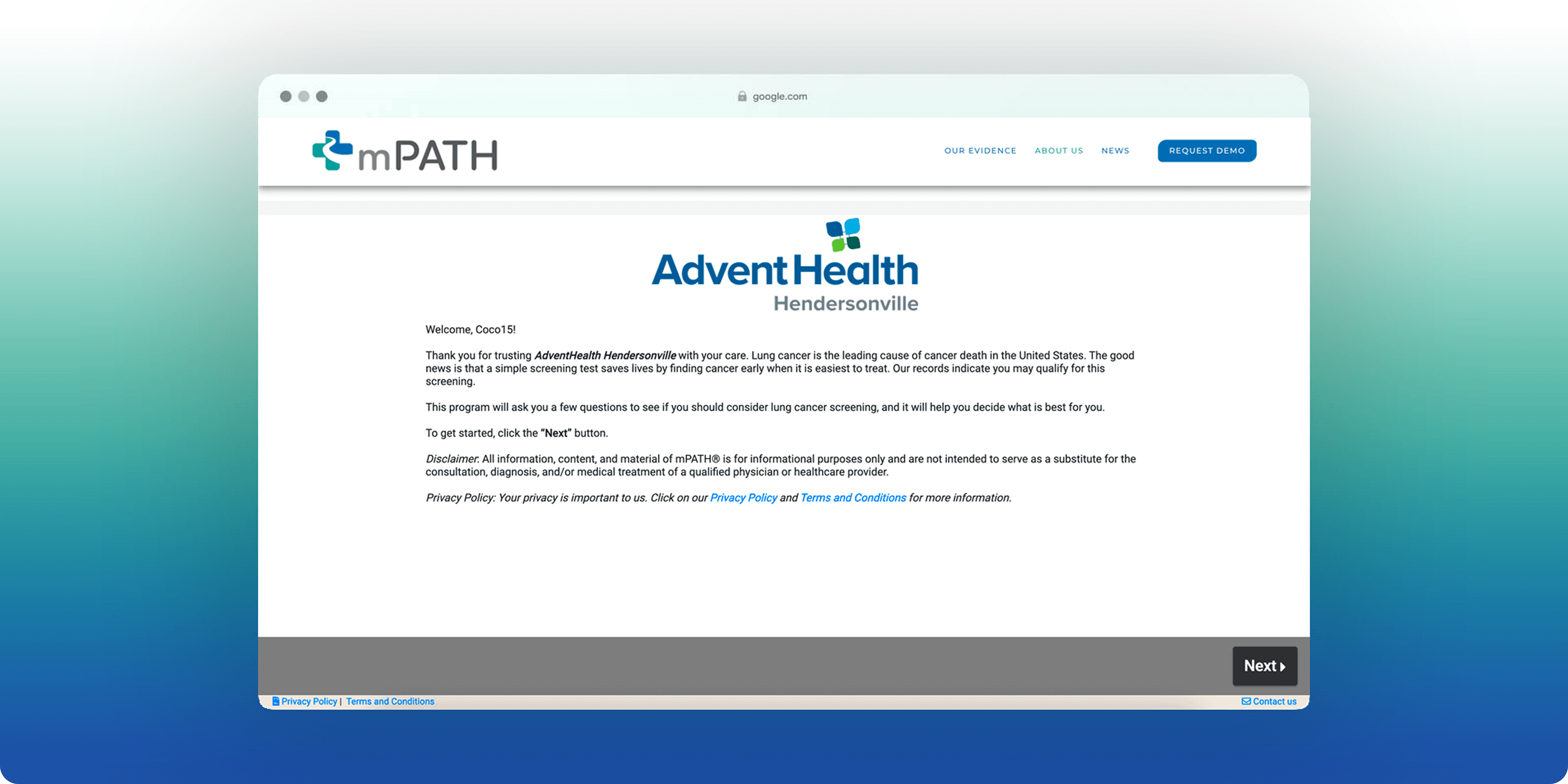mPATH Health — product detail