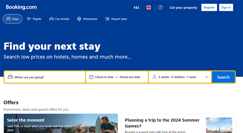 Booking.com discounts 