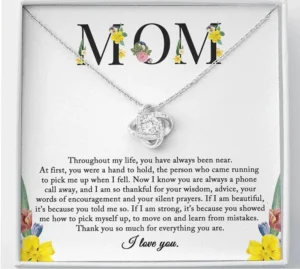To my mom necklace