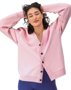 Reverse Weave Cardigan 